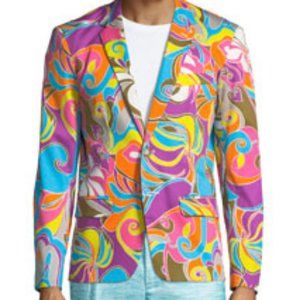 Mr Turk Thurston Retro Paisley Print Blazer